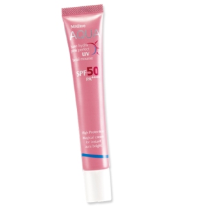 Mistine Aqua Base Hydra Pink Perfect Facial Mousse SPF 50 PA ++++